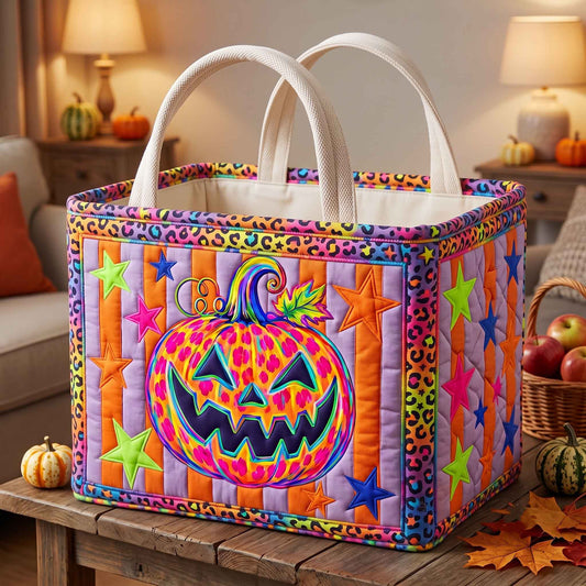 Pumpkin Bliss Quilted Storage Basket GFTOTP20641