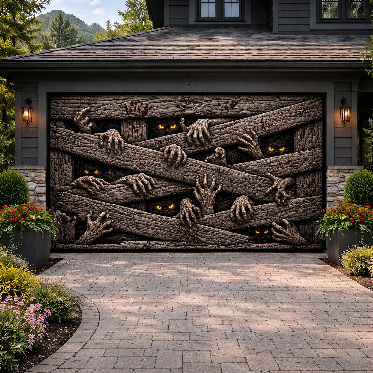 Haunted Nightmare Garage Door Banner GFTOTP20682