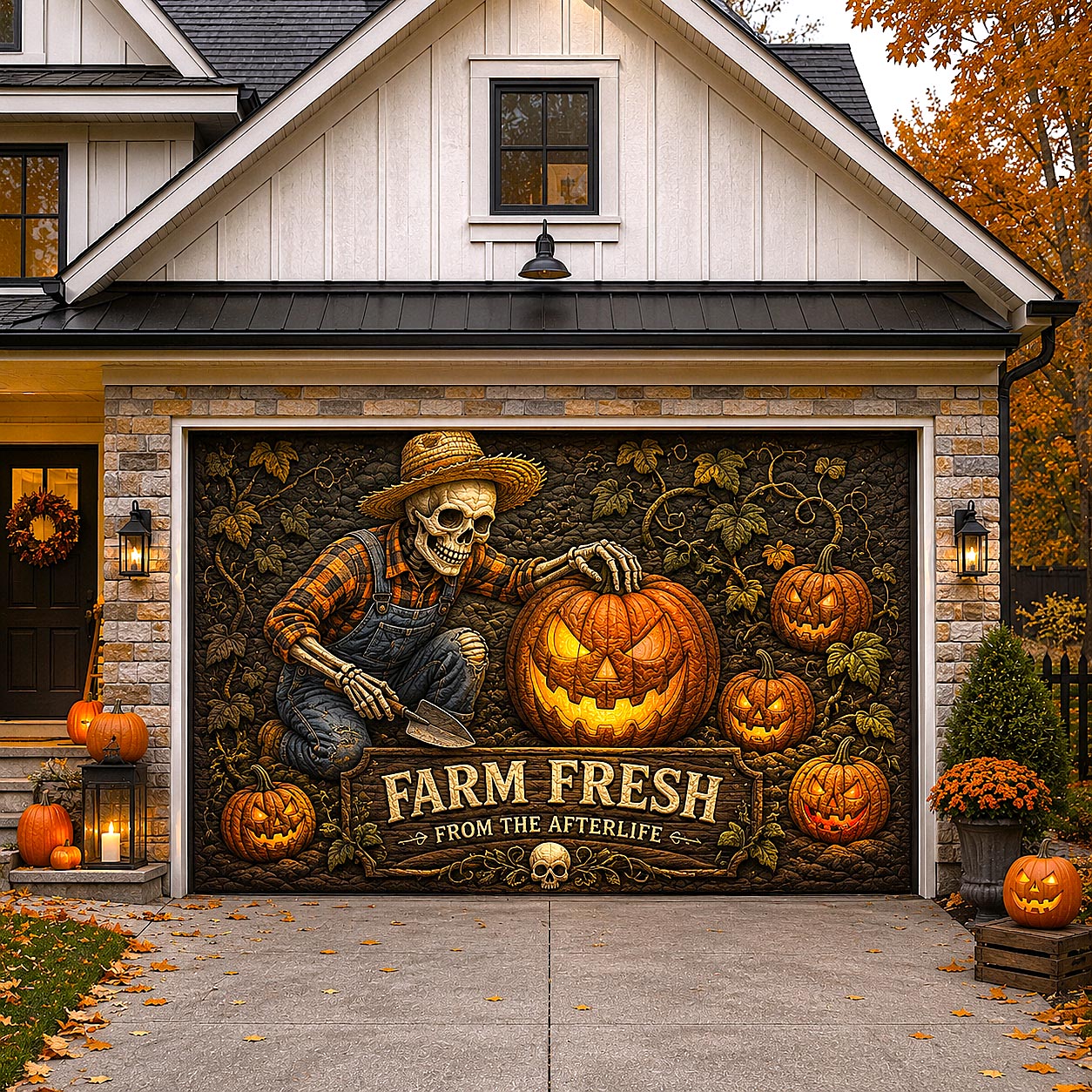 Haunted Homestead Garage Door Banner GFTOTP20707