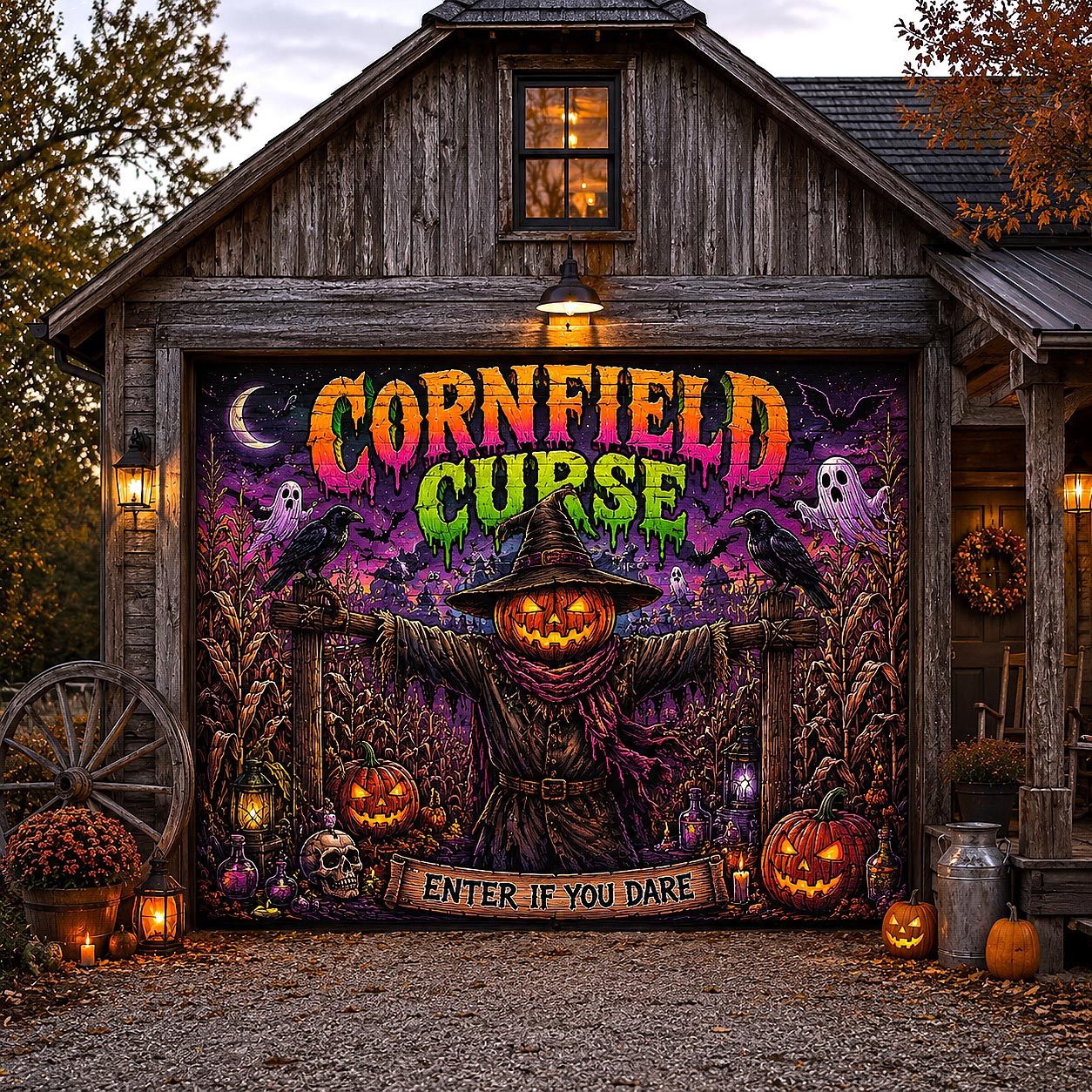 Haunted Homestead Garage Door Banner GFTOTP20710