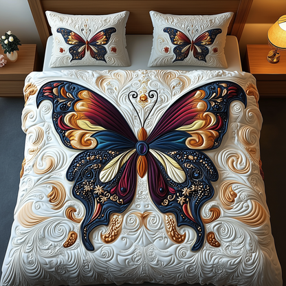 Butterfly Dreamscape 3-Piece Quilted Bedding Set GFTOTP2072