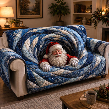 Jolly Santa Quilted Sofa Cover GFTOTP20763