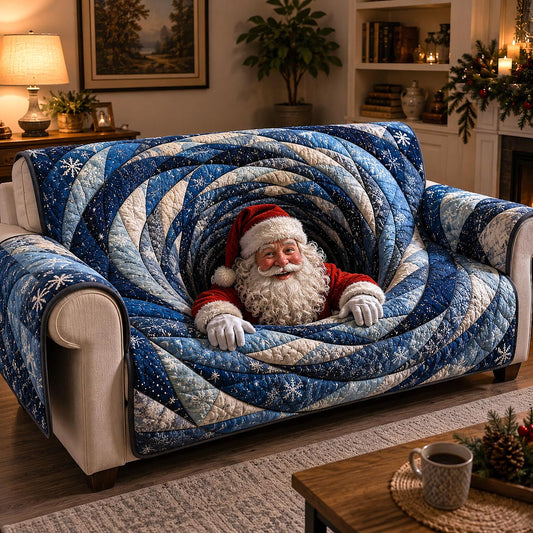 Jolly Santa Quilted Sofa Cover GFTOTP20763