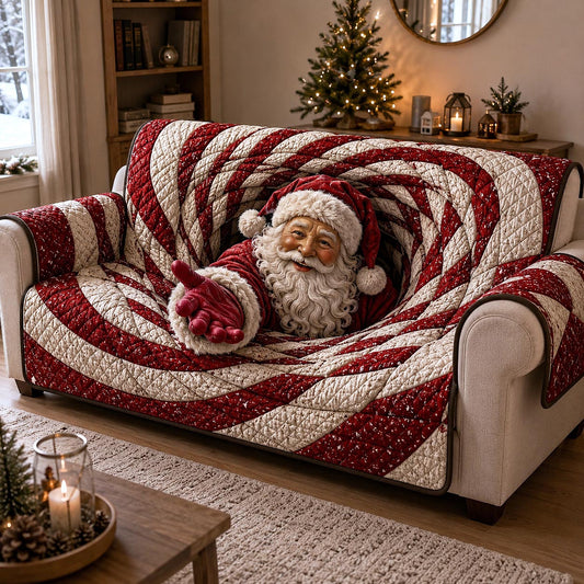 Jolly Santa Quilted Sofa Cover GFTOTP20764