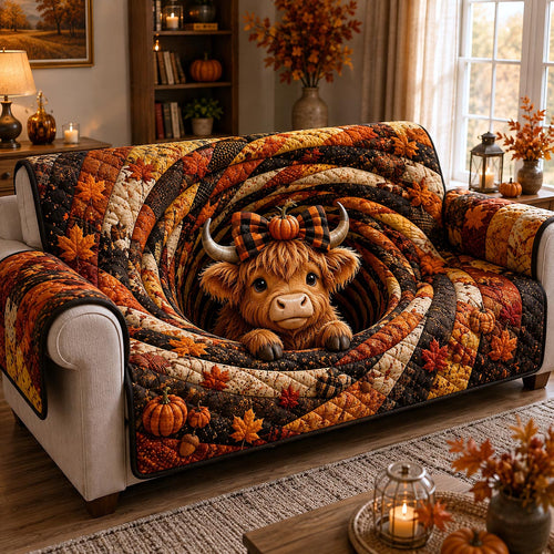 Autumn Highland Quilted Sofa Cover GFTOTP20779