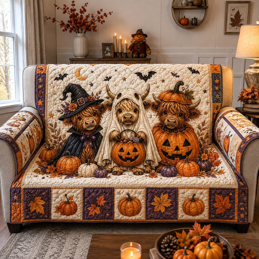 Autumn Highland Quilted Sofa Cover GFTOTP20780