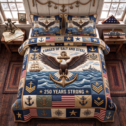 Navy Legacy 3-Piece Quilted Bedding Set GFTOTP20812