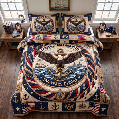 Navy Legacy 3-Piece Quilted Bedding Set GFTOTP20813