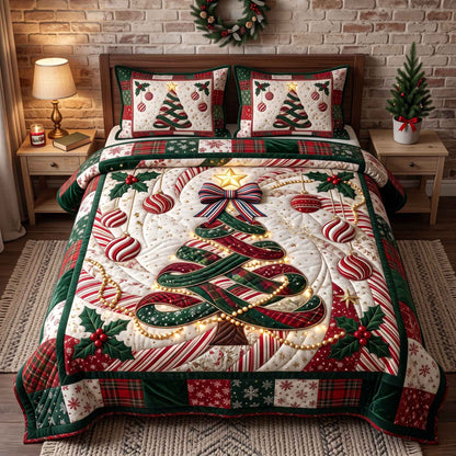 Evergreen Christmas 3-Piece Quilted Bedding Set GFTOTP20853