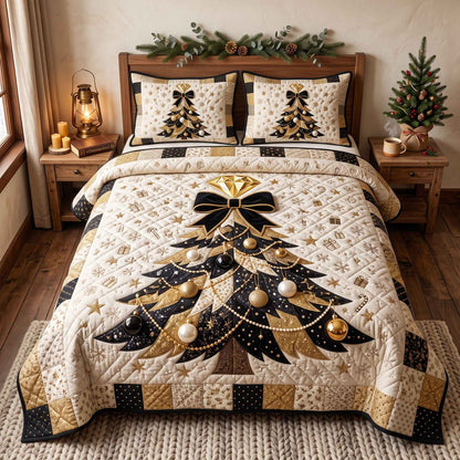 Evergreen Christmas 3-Piece Quilted Bedding Set GFTOTP20854