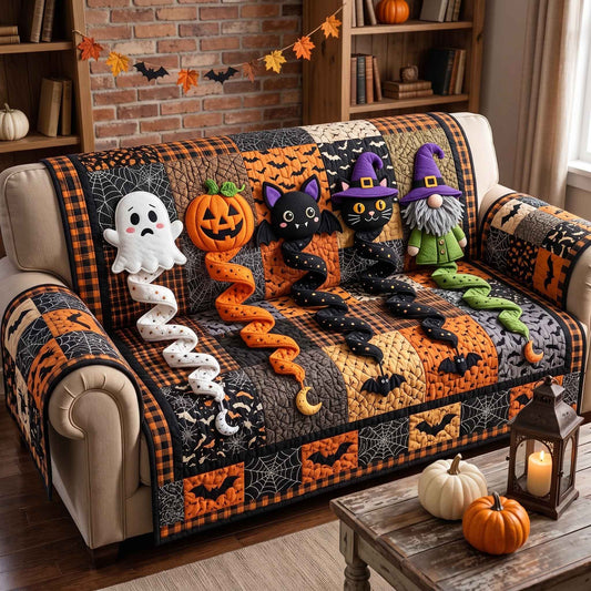 Dark Enchantment Quilted Sofa Cover GFTOTP20856