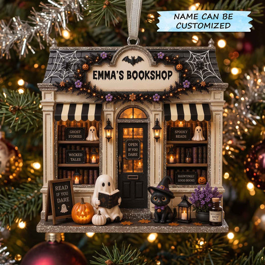 Personalized Reading Nook Christmas Mica Ornament QTCUZ GFTOTP20894