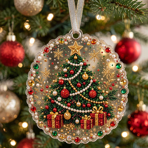 Winter Sparkle Christmas Mica Ornament GFTOTP20895