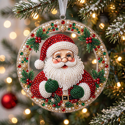 Winter Sparkle Christmas Mica Ornament