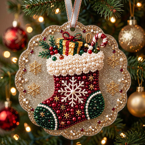 Winter Sparkle Christmas Mica Ornament GFTOTP20898