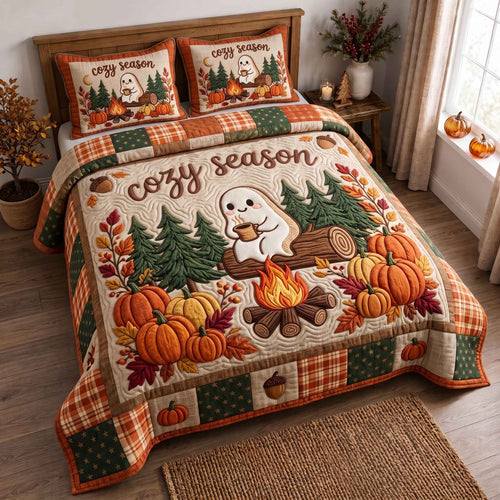 Ghost Campout 3-Piece Quilted Bedding Set GFTOTP20904