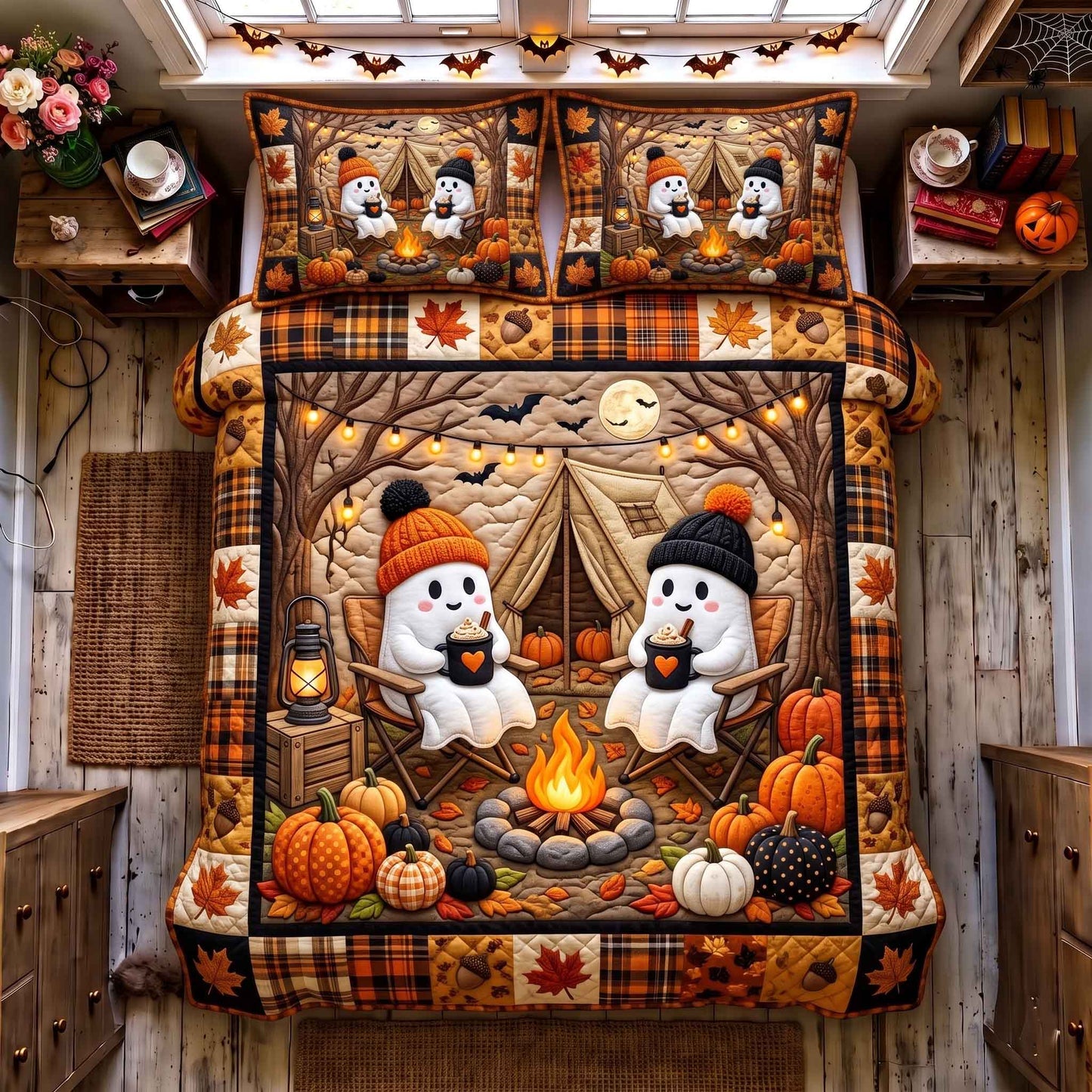 Ghost Campout 3-Piece Quilted Bedding Set GFTOTP20905