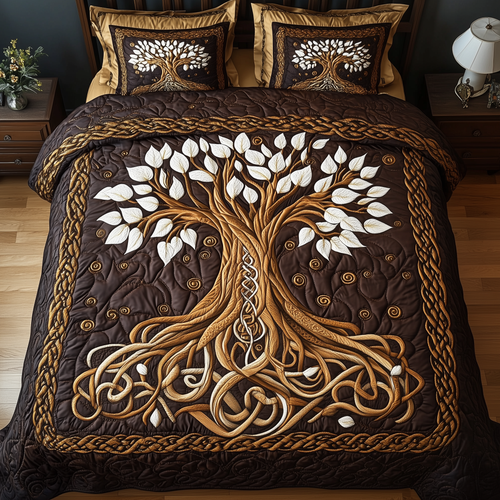 Forest Spirit 3-Piece Quilted Bedding Set GFTOTP2090