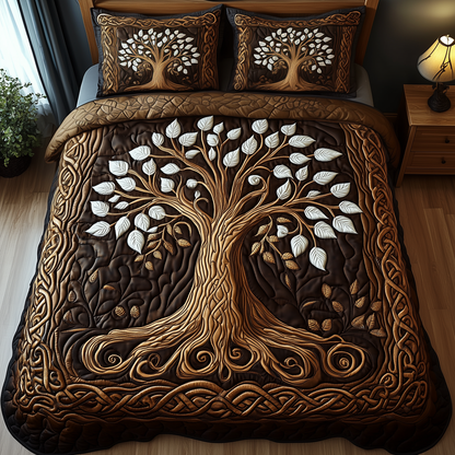 Forest Spirit 3-Piece Quilted Bedding Set GFTOTP2091