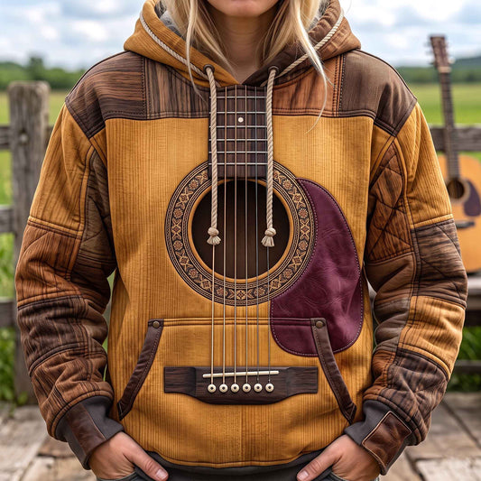 Rustic Acoustic Guitar Hoodie GFTOTP20982