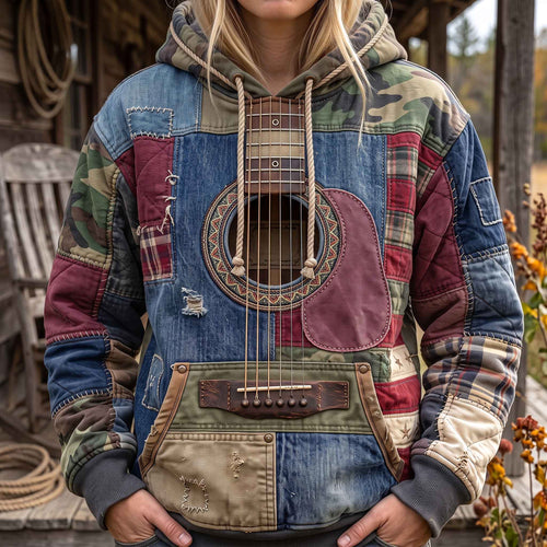 Rustic Acoustic Guitar Hoodie GFTOTP20985