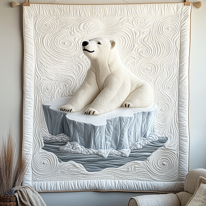 Elegant Polar Bear Quilted Blanket GFTOTP2100