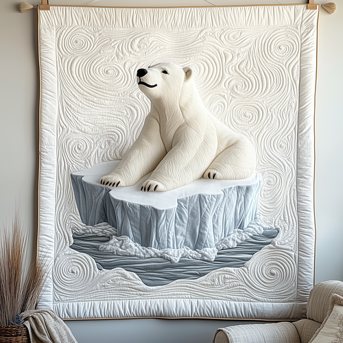 Elegant Polar Bear Quilted Blanket GFTOTP2100