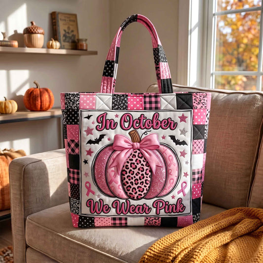 Pink October Quilted Tote Bag GFTOTP21014