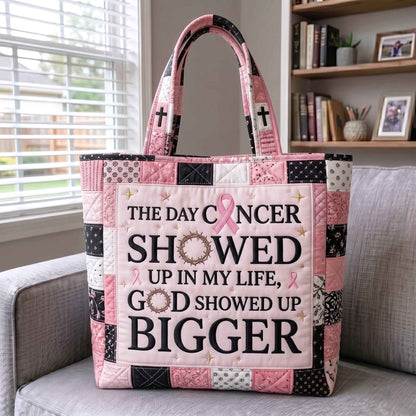 Pink Hope Quilted Tote Bag GFTOTP21017