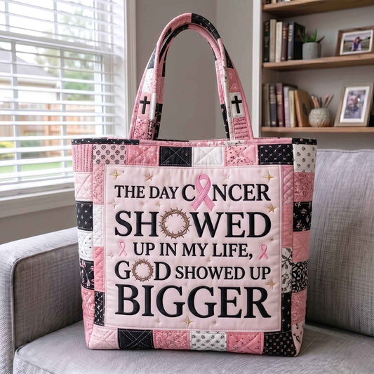 Pink Hope Quilted Tote Bag GFTOTP21017