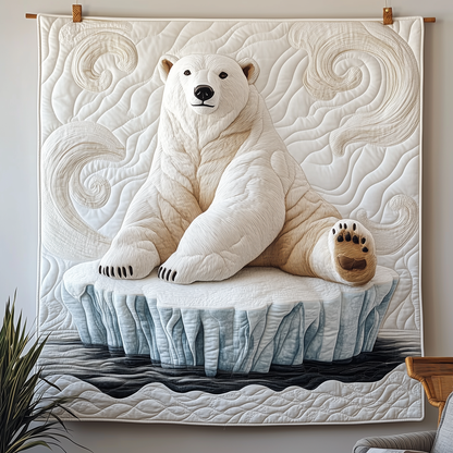 Elegant Polar Bear Quilted Blanket GFTOTP2101