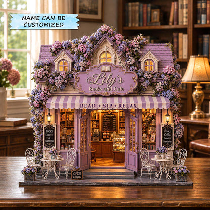 Personalized Reading Nook Wooden Block 3-Layers QTCUZ GFTOTP21033