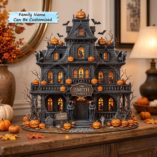 Personalized Nightmare Manor Wooden Block 3-Layers QTCUZ GFTOTP21041