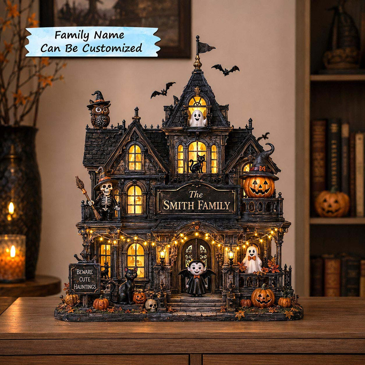 Personalized Nightmare Manor Wooden Block 3-Layers QTCUZ GFTOTP21042