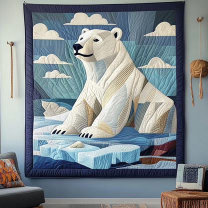 Elegant Polar Bear Quilted Blanket GFTOTP2104