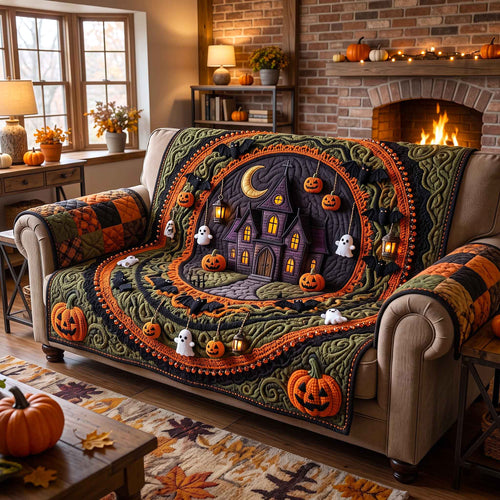 Haunted Crochet Manor Quilted Sofa Cover GFTOTP21075