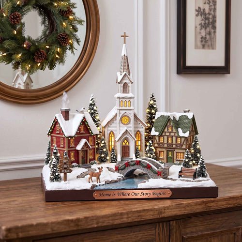 Yuletide Village Wooden Block 3-Layers GFTOTP21079