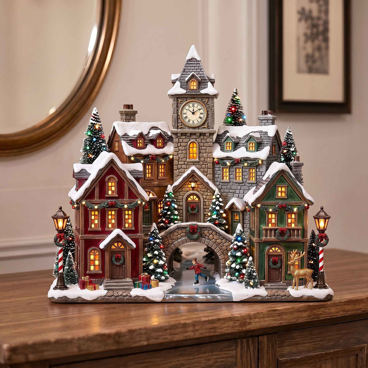 Yuletide Village Wooden Block 3-Layers GFTOTP21082