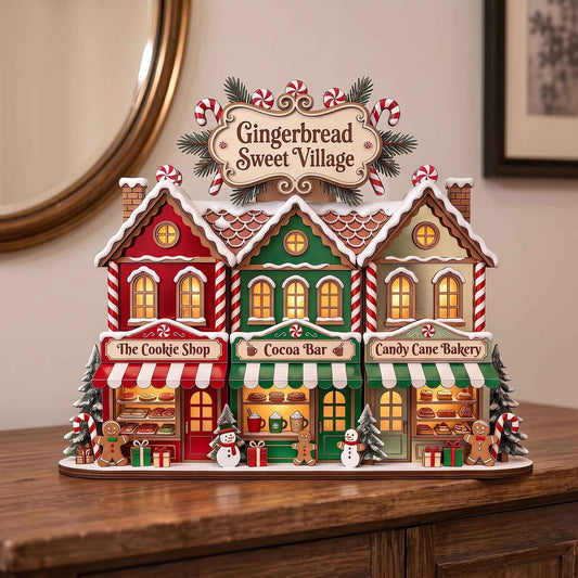 Yuletide Village Wooden Block 3-Layers GFTOTP21083