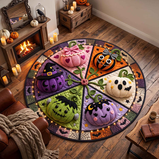 Spooky Crochet Quilted Round Mat GFTOTP21110