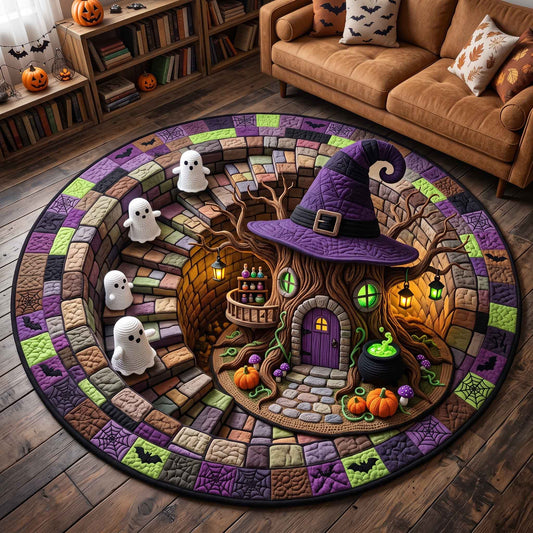 Spooky Crochet Quilted Round Mat GFTOTP21111