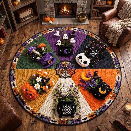 Spooky Crochet Quilted Round Mat GFTOTP21113