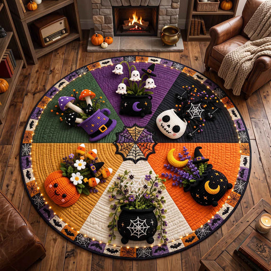 Spooky Crochet Quilted Round Mat GFTOTP21113