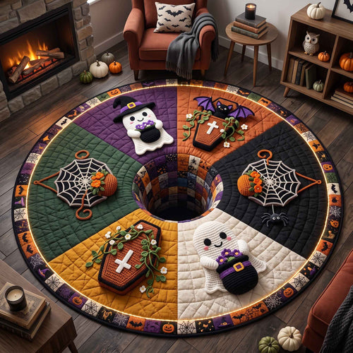Spooky Crochet Quilted Round Mat GFTOTP21114