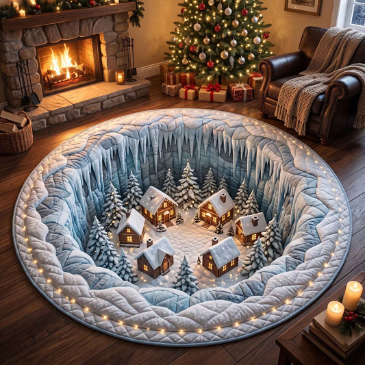 Yuletide Village Quilted Round Mat GFTOTP21118