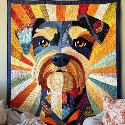 Schnauzer Snuggles Quilted Blanket GFTOTP2111