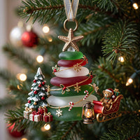 Sea Glass Evergreen Christmas Mica Ornament GFTOTP21127