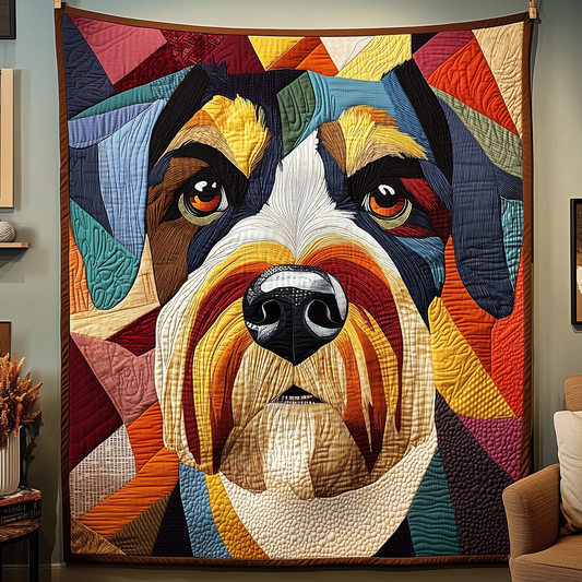 Schnauzer Snuggles Quilted Blanket GFTOTP2112