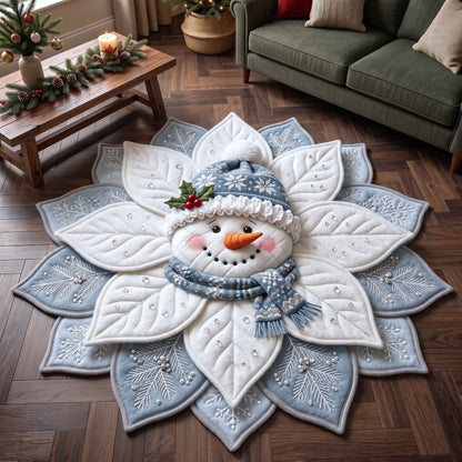 Poinsettia Elegance Custom Shape Area Rug GFTOTP21168
