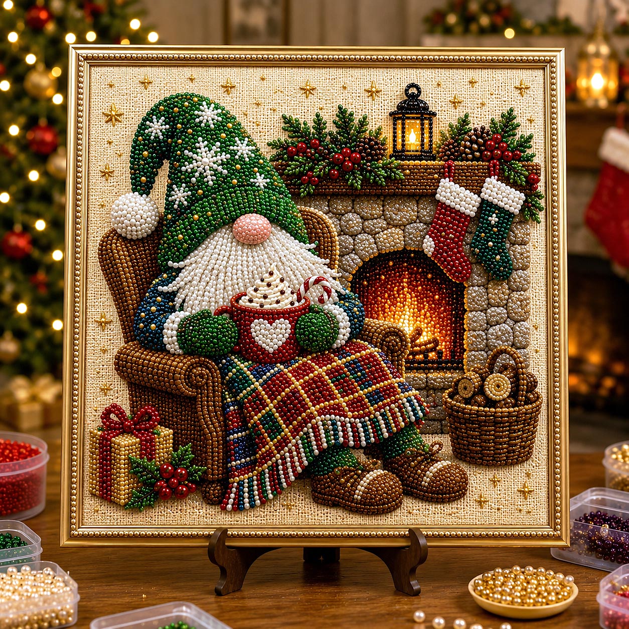 🔥 EARLY CHRISTMAS SALE 49% OFF - Christmas Gnomes DIY Diamond Pearl Art Kit GFTOTP21401